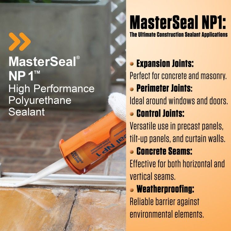 MasterSeal NP 1 Polyurethane Sealant – 12 Cartridges – High Performance 50% OFF