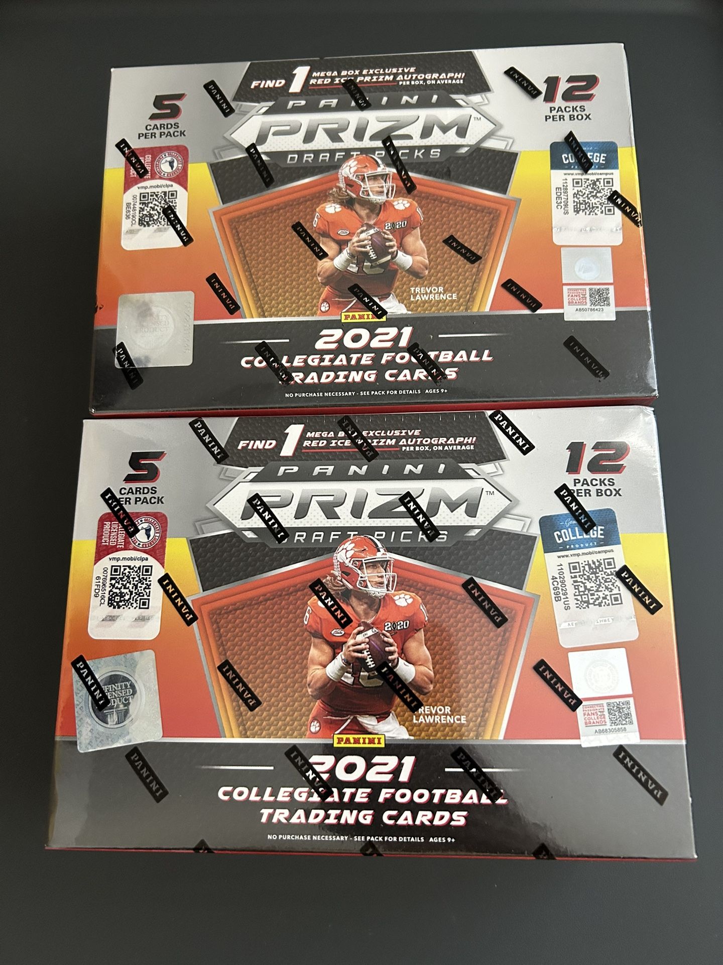 2x 2021 Panini Prizm Draft Picks Mega Boxes