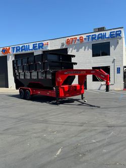 2025 Rawmaxx Gooseneck Roll Off 7x16 14K GVWR