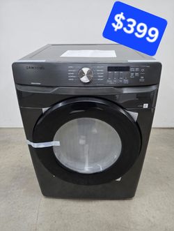 Samsung7.5 cu. ft. Vented Stackable Gas Dryer in Brushed Black with Sensor Dry