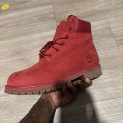 Red Timberland Boots