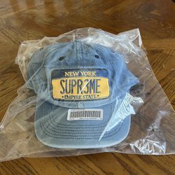Supreme License Plate 6-Panel Denim