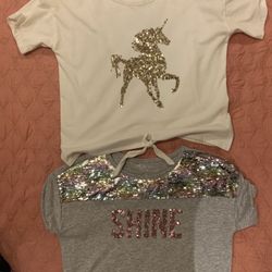 2 girls 10/12 children’s place shirts