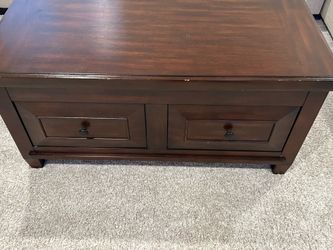 Lift-Top Coffee Table with Hidden Storage & Drawers