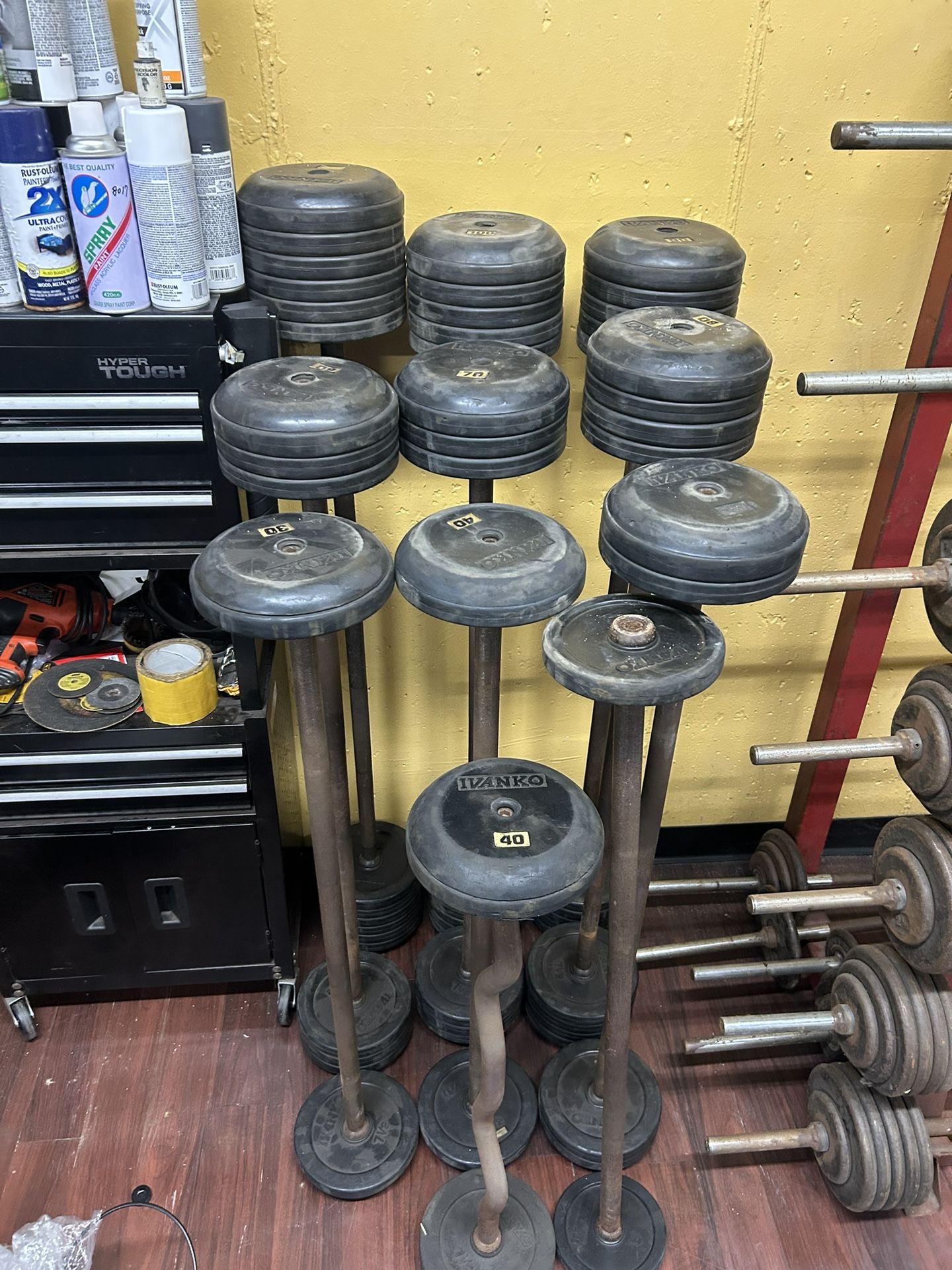 Ivanko Rubber Fixed Barbells