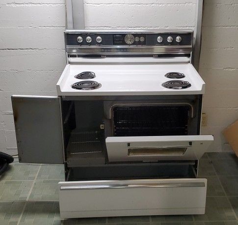 Vintage 50's Sears Kenmore Extra Wide Electric Stove for Sale in
