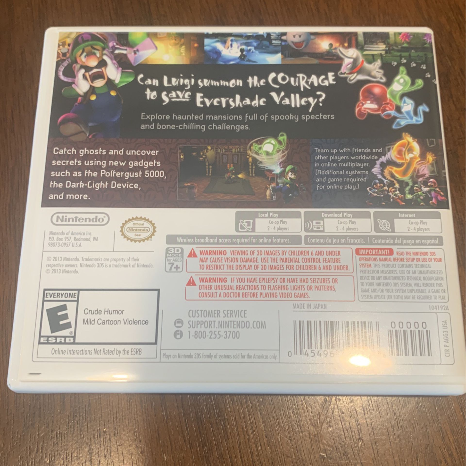 Luigis Mansion Dark Moon Nintendo 3ds Game 
