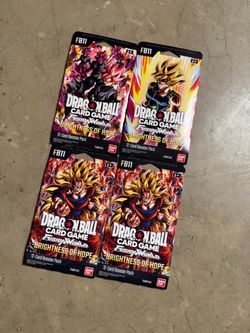 Dragon Ball Super Card Game FB11 Booster Packs x4