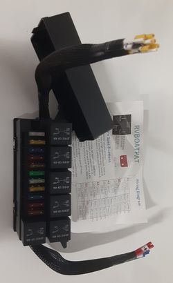 Pre-wired Fuse Box For Car, Boat, RV.