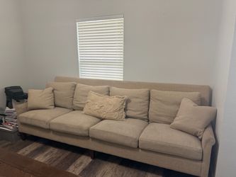 Havertys Large Beige 4-Cushion Sofa – $300 OBO