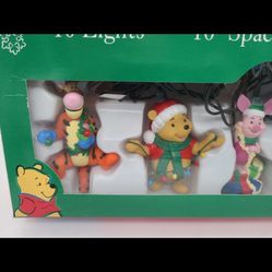 Vintage Disney Winnie the Pooh Tigger Piglet Ez Light Christmas Tree  Light Set