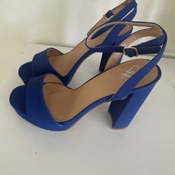 Windsor Blue Platform Heels