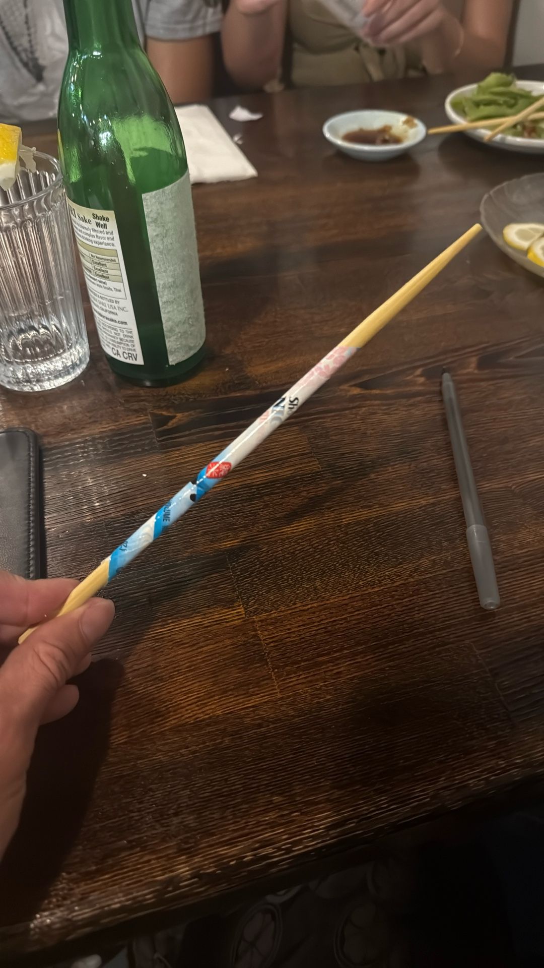 Free Custom wrapped chop Stick 