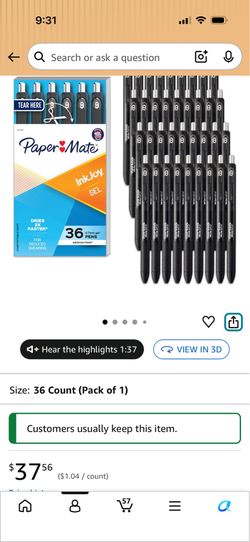 *NEW* Paper Mate InkJoy Gel Pens - (Used For Making Epoxy Pens)