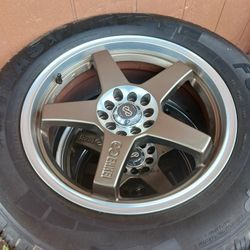 Wheel Rim Set 4 With Tires 17ich 
