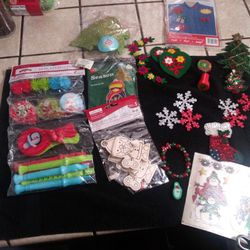 Christmas craft stuff and sm toys