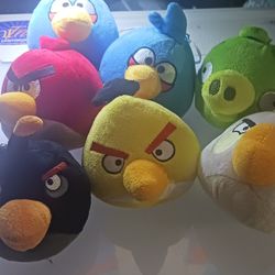 Angry bird plushs with suction cups