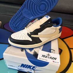 Nike Jordan 1 Low Travis Scott Fragment Size 10 