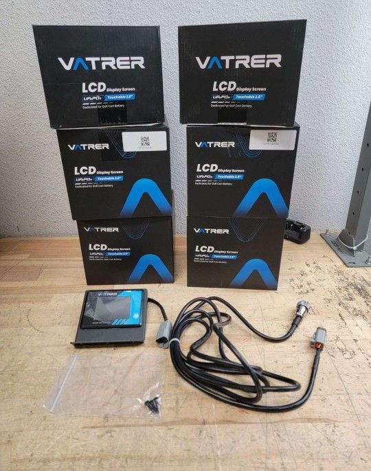 VATRER - LCD Display Screen Touchable 2.8" Dedicated for Golf Cart Battery,