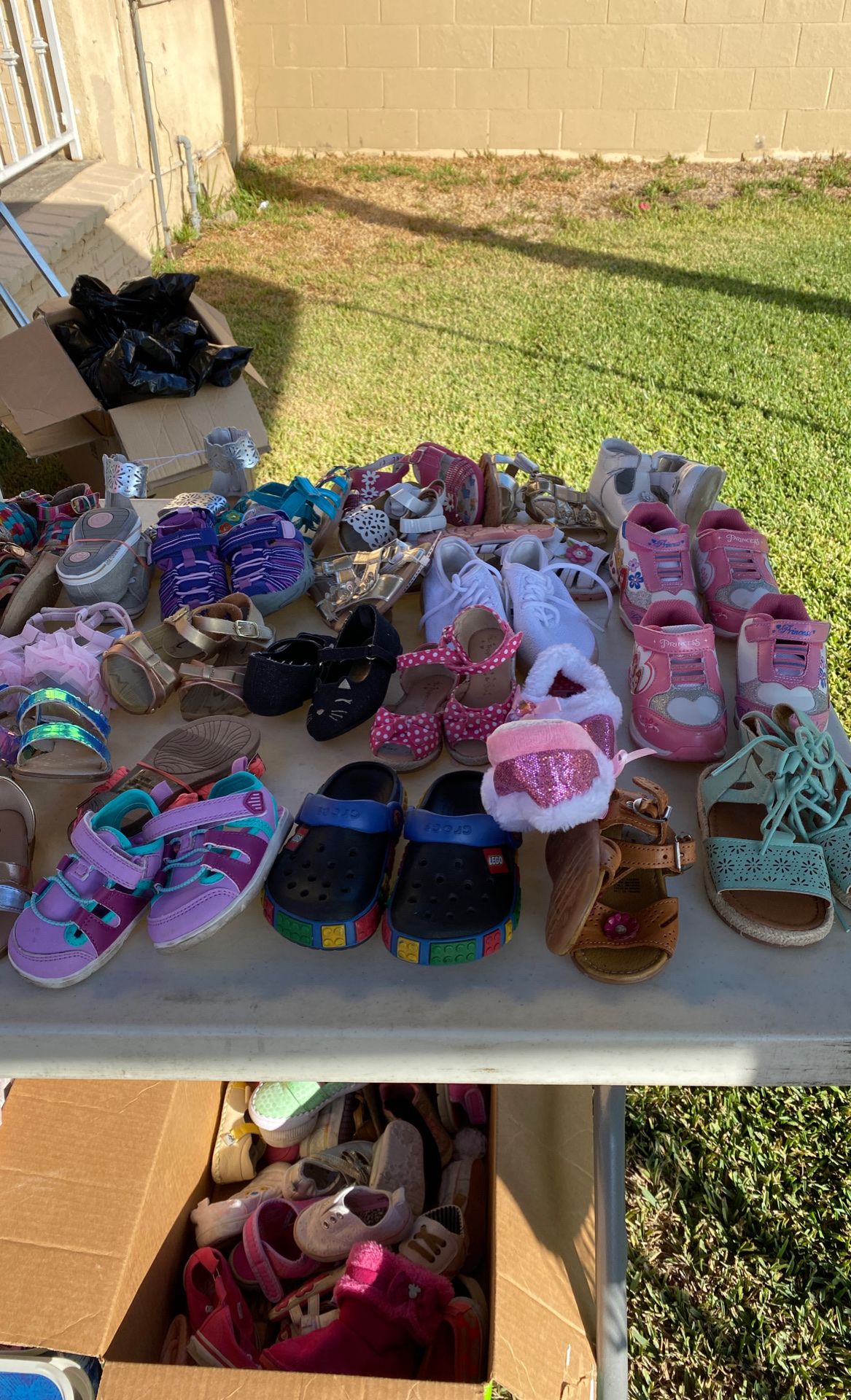 Baby girl clothes, shoes and toys