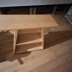 End Table With Shelves - Wood