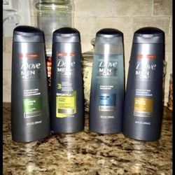 Set of 4 dove men mix scents shampoo•12oz•all for $12