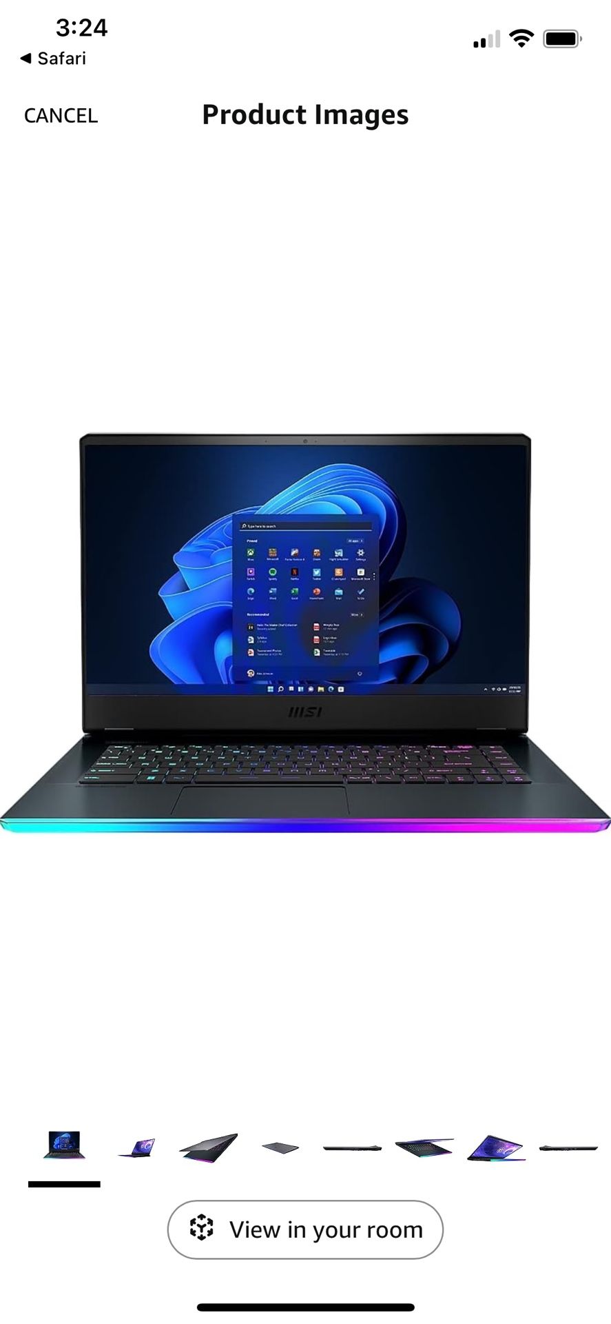 MSI RTX 3080 GPU Gaming Laptop