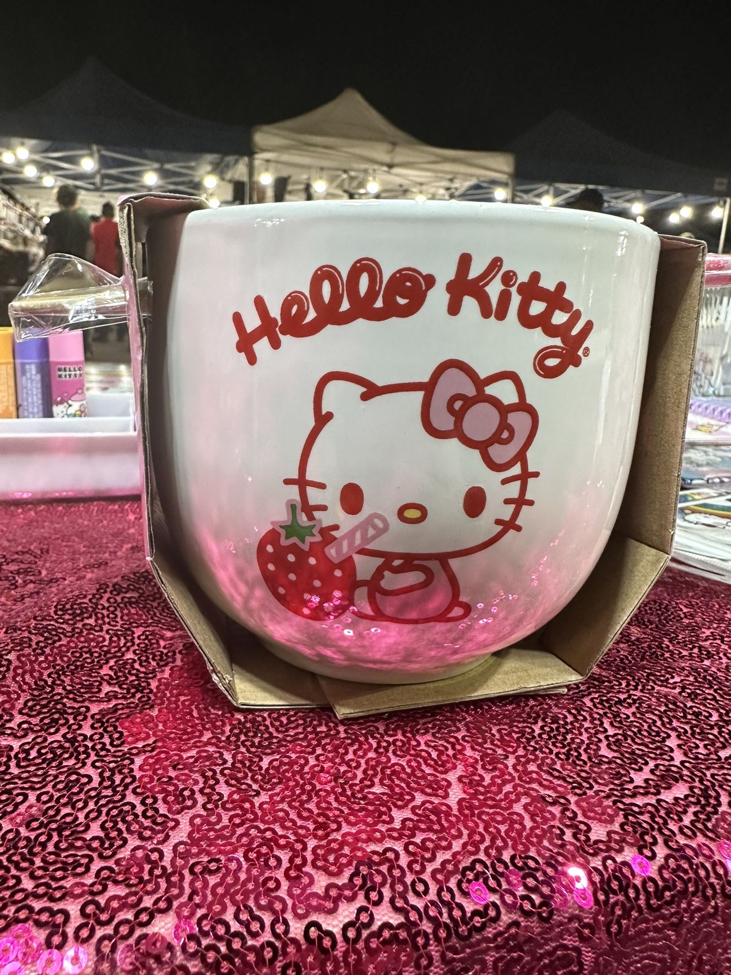 Hello Kitty Bowl With Chopsticks