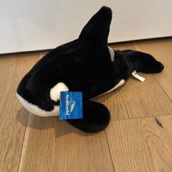 Killer Whale Plushie NEW Sea World