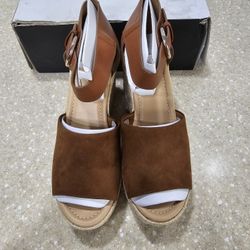 Nine West Adell Espadrille Wedge Sandals Women's SZ 8M NIB