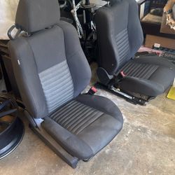 Full Set Dodge Challenger Seats Black Cloth 
