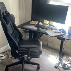 Like New Gaming Chair And Standing Desk 