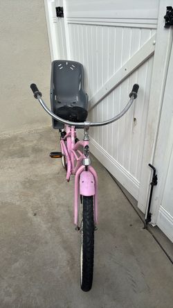 Pink Cruiser Bike with Child Seat