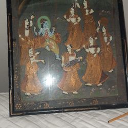 Enchanting Framed  Authentic Lord Krishna  Devine Swing 