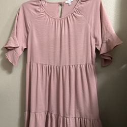 Pink Maternity Dress