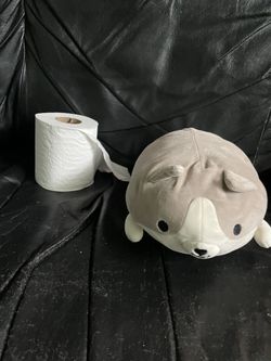 Stuffed Animal Plushie Round 1 Dog Wolf