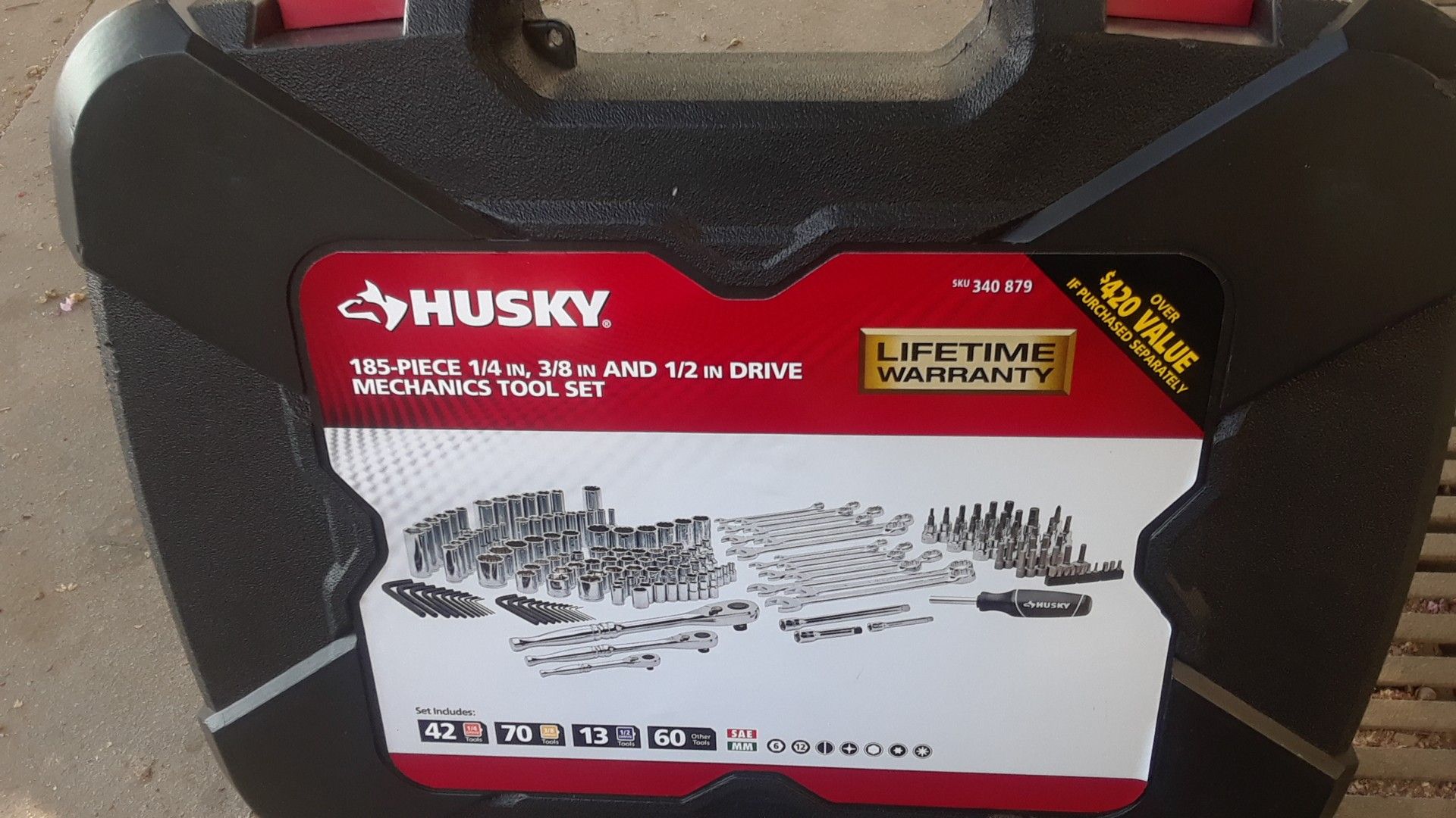 HUSKY 185-piece mechanics tool set 85$ O.B.O