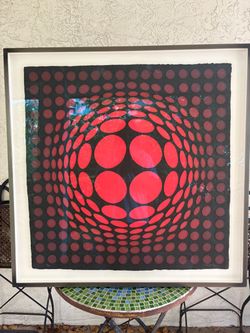 Victor Vasarely Silkscreen In Colors