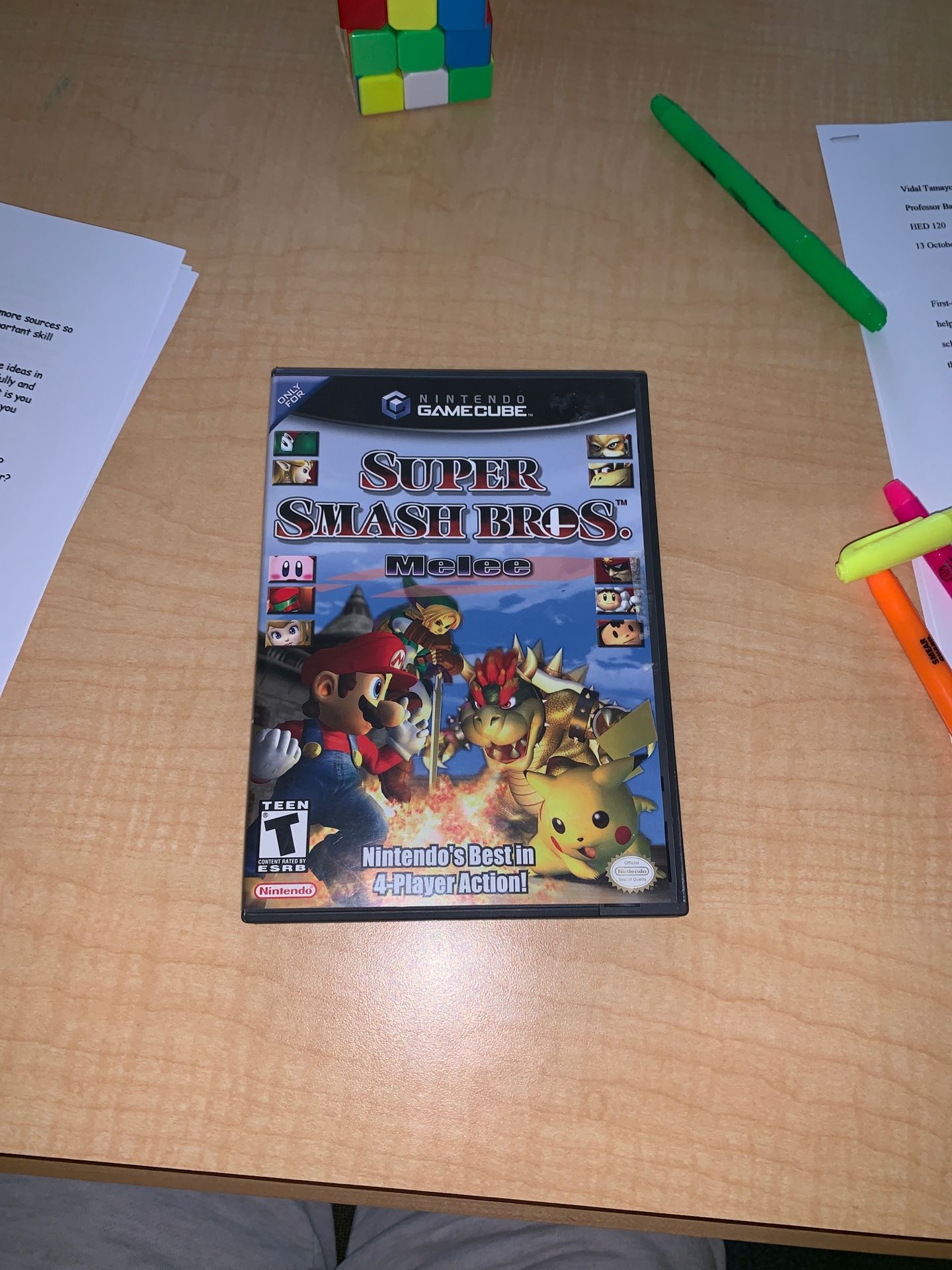 Smash Bros Melee w/ Manual + Memory Card