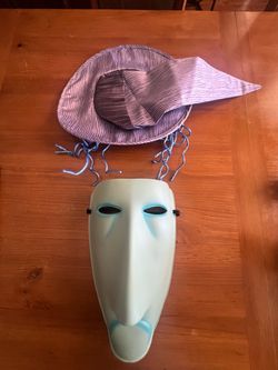 NEW Halloween Disney Nightmare Before Christmas SHOCK Costume Mask with Hat