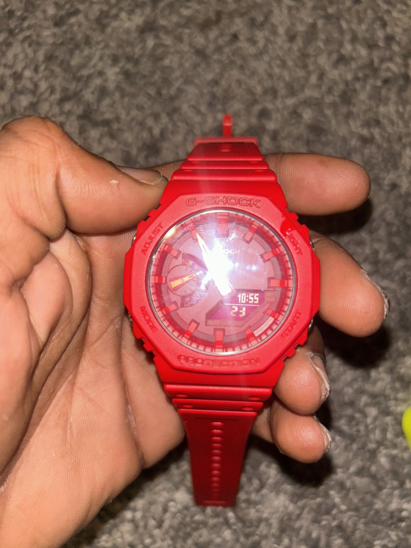 Red men’s gshock watch