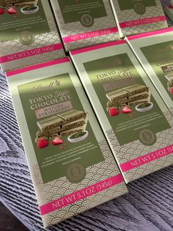 Lot of 13 Lindt White Chocolate Matcha Strawberry Big Bars- Low Price. $20 For Lot