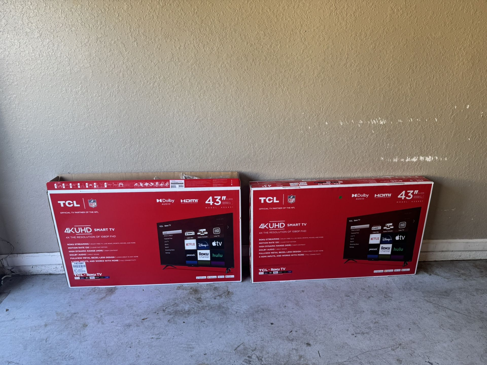 TCL 43" Roku Smart Tv