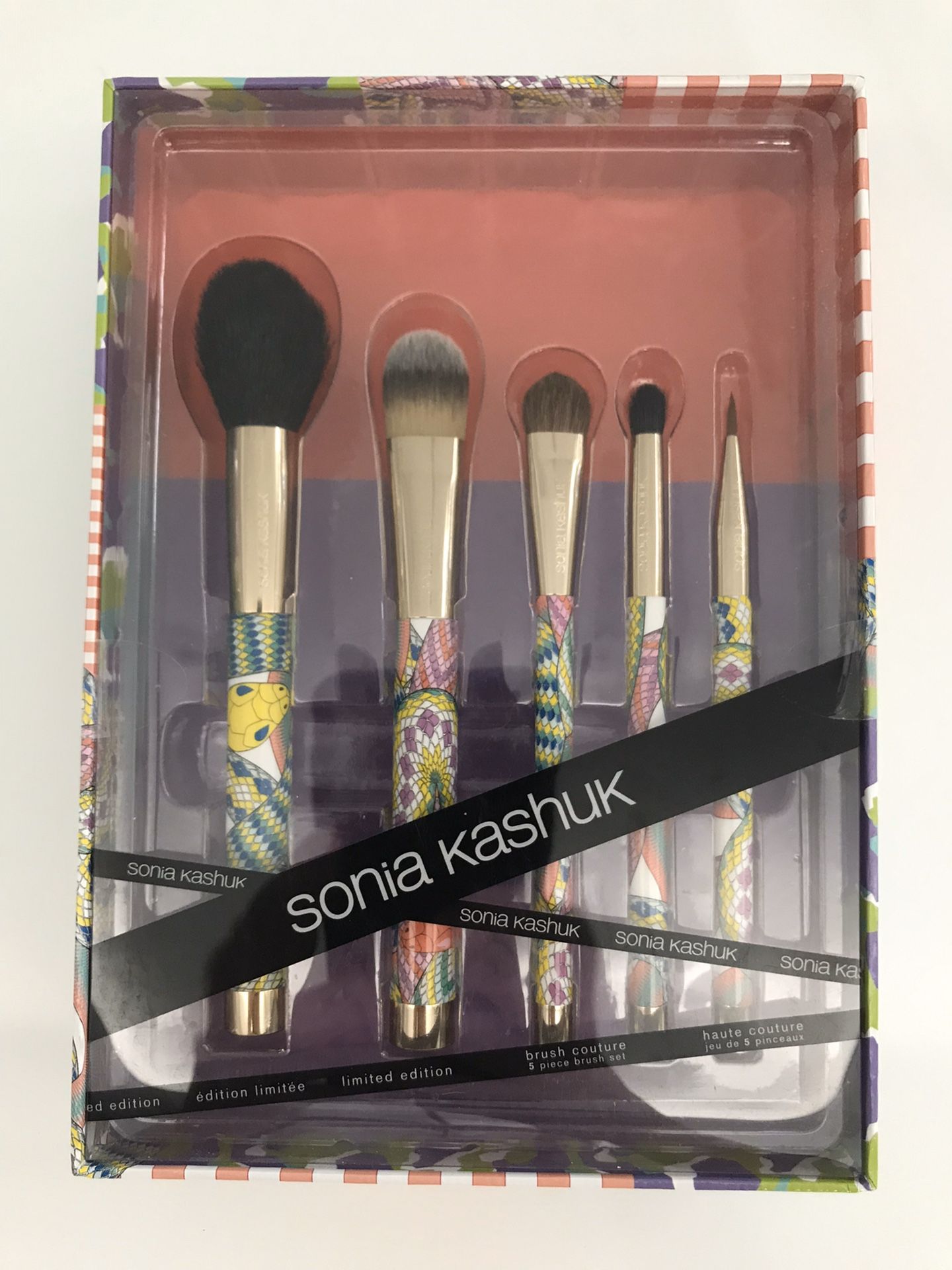 Sonia Kashuk Snakes 5 Piece Makeup Brush Set Couture Limited Edition