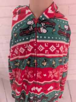 Snoopy girls Christmas pajamas size 7-8