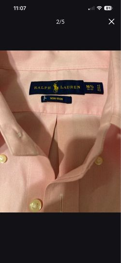 Ralph Lauren Pink Button-Down Dress Shirt
