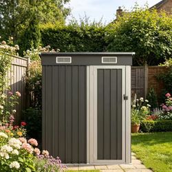 🔥new inbox🔥5x3 FT Outdoor Storage Shed, Metal Garden Shed with Lockable Door