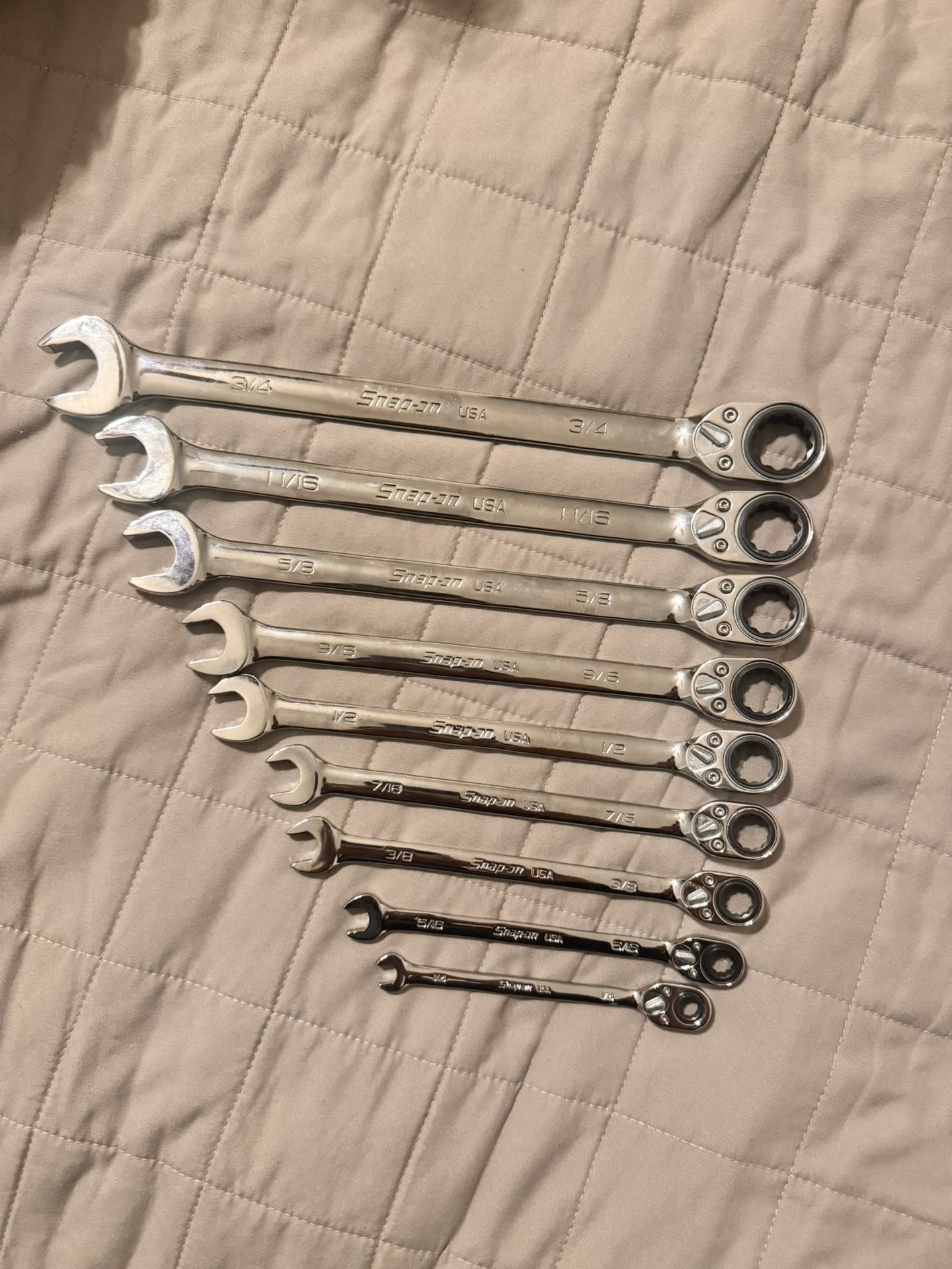 SNAP ON RATCHET WRENCH SET 