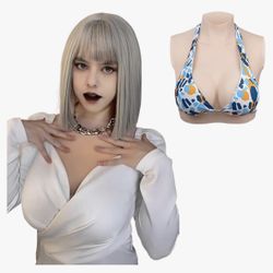 fake boob silicone breast form cross-dressing breastplate cross-dressing queen(Plus)