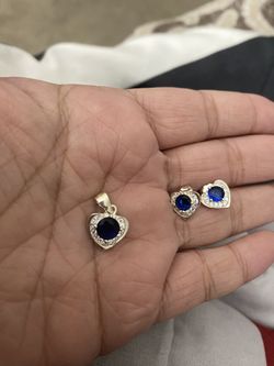 Real 925 Sterling Silver Stud Earring Set 